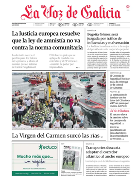 Cover of La Voz de Galicia (Barbanza)