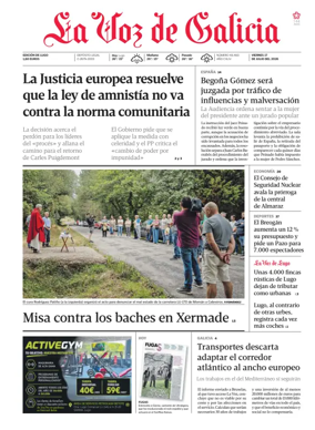 Cover of La Voz de Galicia (Lugo)