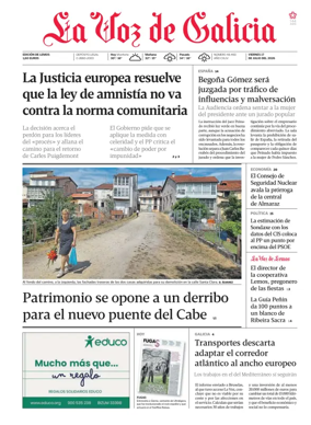 Cover of La Voz de Galicia (Monforte)
