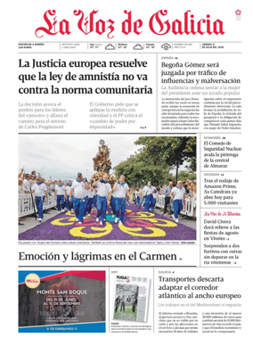 Cover of La Voz de Galicia (Viveiro)