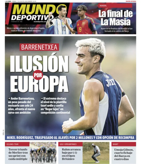 Cover of Mundo Deportivo (Gipuzkoa)