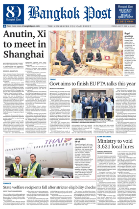 Cover of Bangkok Post