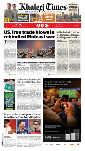 Cover of Khaleej Times