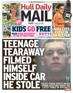 Cover of Hull Daily Mail