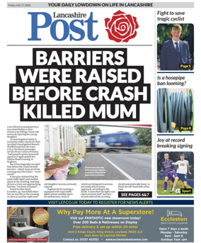 Cover of Lancashire Evening Post