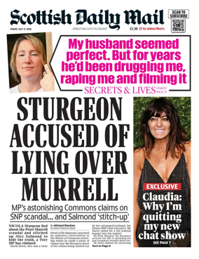 Cover of Scottish Daily Mail