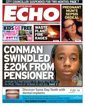 Cover of South Wales Echo