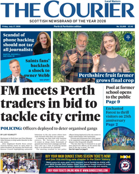 Cover of The Courier & Advertiser (Perth and Perthshire Edition)