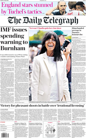 Cover of The Daily Telegraph