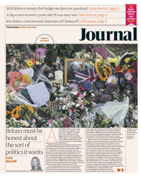 Cover of The Guardian e-paper Journal