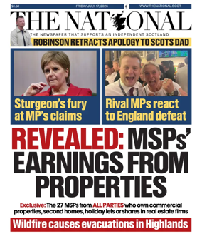 Cover of The National (Scotland)
