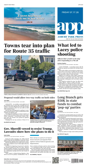 Cover of Asbury Park Press