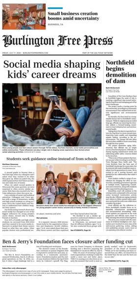 Cover of Burlington Free Press