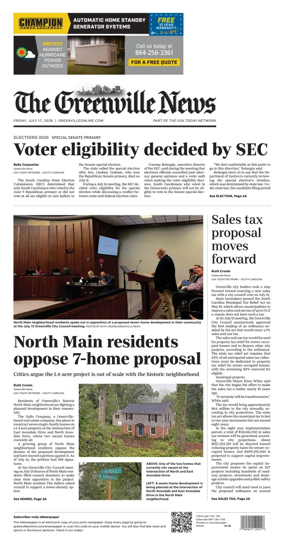 Cover of The Greenville News