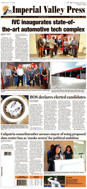 Cover of Imperial Valley Press