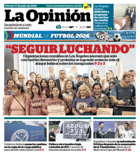 Cover of La Opinion