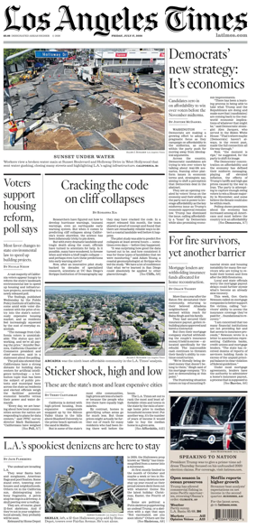 Cover of Los Angeles Times