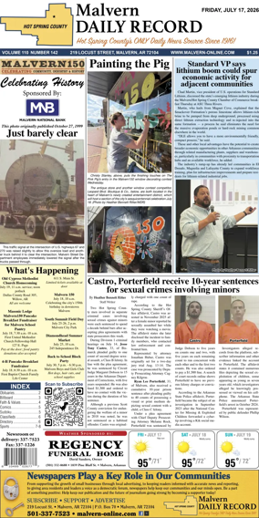 Cover of Malvern Daily Record