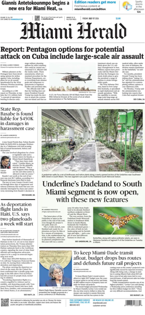 Cover of Miami Herald