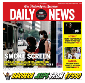 Cover of Philadelphia Daily News