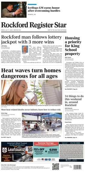 Cover of Rockford Register Star