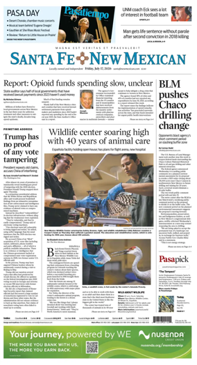 Cover of Santa Fe New Mexican