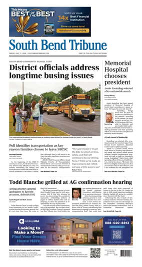 Cover of South Bend Tribune