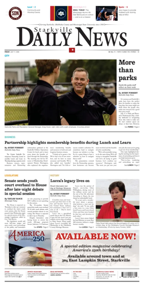 Cover of Starkville Daily News