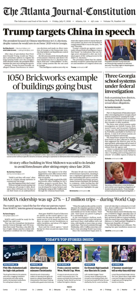 Cover of The Atlanta Journal-Constitution