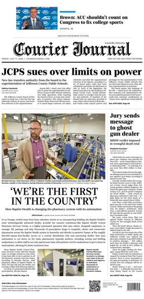Cover of The Courier-Journal (Louisville)