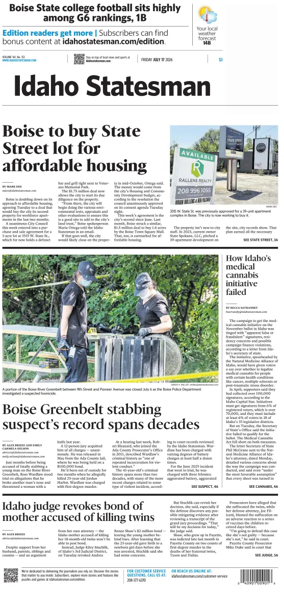 Cover of The Idaho Statesman