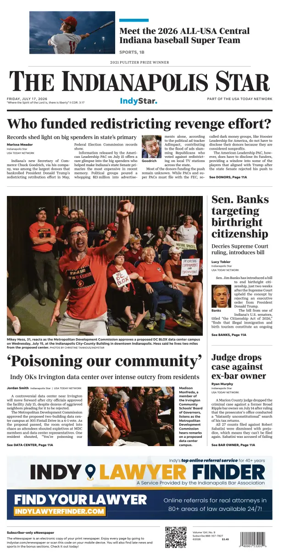 Cover of The Indianapolis Star