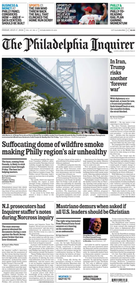Cover of The Philadelphia Inquirer