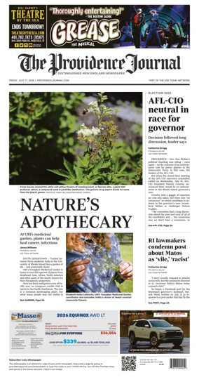 Cover of The Providence Journal