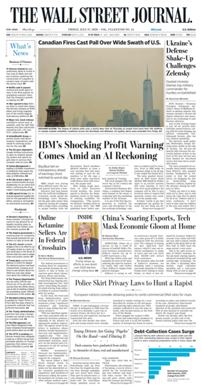 Cover of The Wall Street Journal