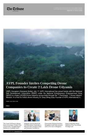 Cover of Tribune India - Compiled Edition