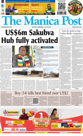 Cover of The Manica Post