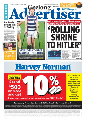 Cover of Geelong Advertiser