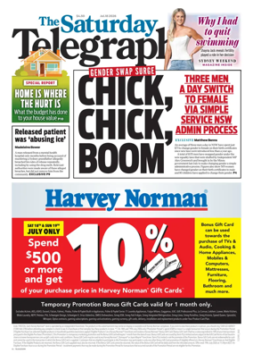 Cover of The Daily Telegraph (Sydney)