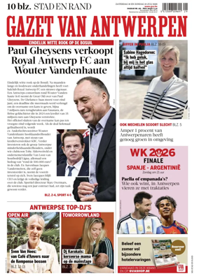 Cover of Gazet van Antwerpen Stad en Rand