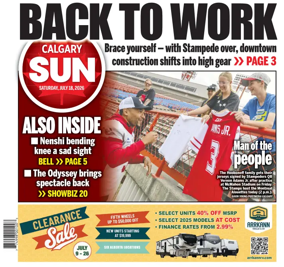 Cover of Calgary Sun