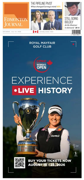 Cover of Edmonton Journal