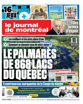 Cover of Le Journal de Montreal