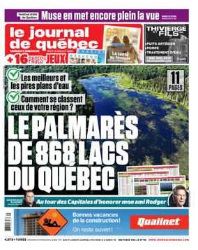 Cover of Le Journal de Quebec