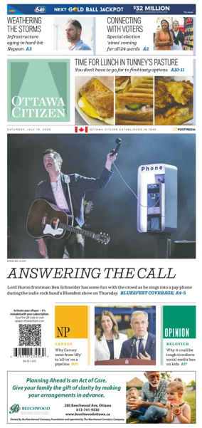 Cover of Ottawa Citizen