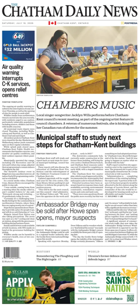 Cover of The Chatham Daily News