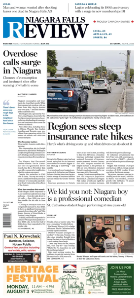 Cover of The Niagara Falls Review
