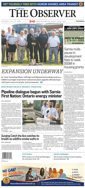 Cover of The Observer (Sarnia)
