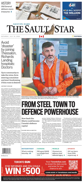 Cover of The Sault Star
