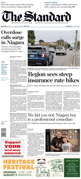 Cover of The Standard (St. Catharines)